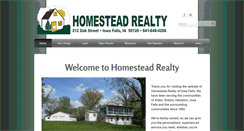 Desktop Screenshot of homesteadrealtyre.com