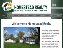 Tablet Screenshot of homesteadrealtyre.com